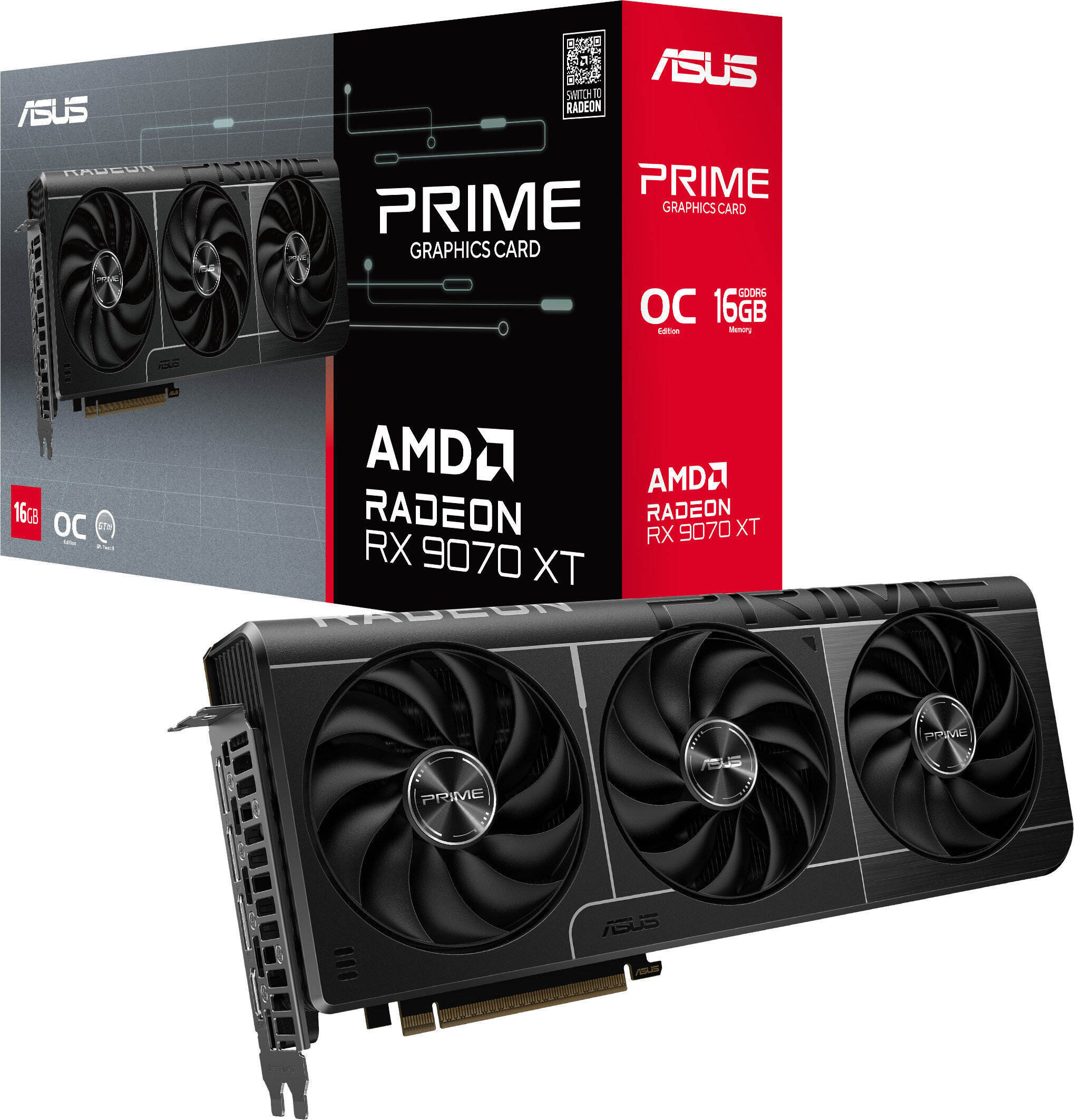 Asus Radeon RX 9070 XT Prime 16GB PCI-E GDDR6 (PRIME-RX9070XT-O16G) Asus Radeon RX 9070 XT Prime 16GB PCI-E GDDR6 (PRIME-RX9070XT-O16G)