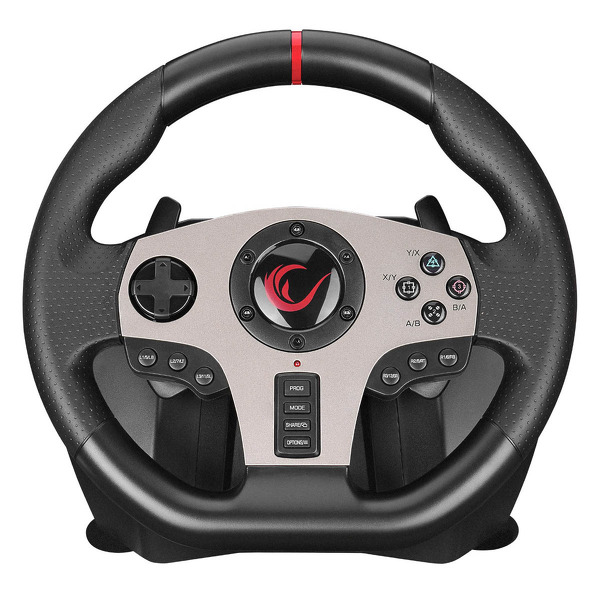 Zdjęcie produktu: Kierownica gamingowa do PC Rampage V902 900° z 3 pedałami i skrzynią biegów