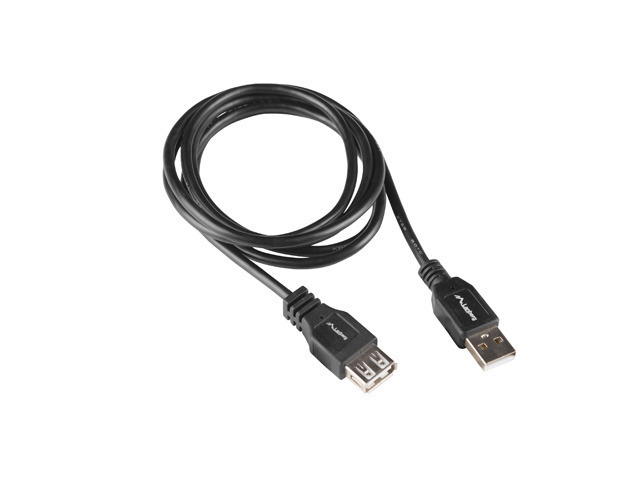 Przedłużacz USB-A M/F 2.0 1 m czarny (box) Lanberg Przedłużacz USB-A M/F 2.0 1 m czarny (box) Lanberg