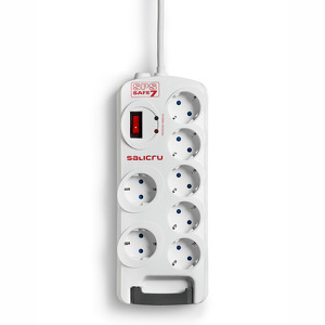 Miniatura produktu: Aktywna Listwa zasilająca Salicru SPS Safe 7 (7 gniazd Schuko) Miniatura produktu: Aktywna Listwa zasilająca Salicru SPS Safe 7 (7 gniazd Schuko)
