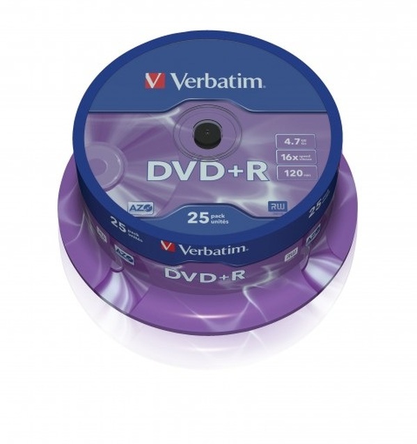 Zdjęcie produktu: Verbatim DVD+R 4,7GB x16 25szt.