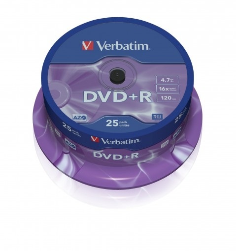 Verbatim DVD+R 4,7GB x16 25szt.