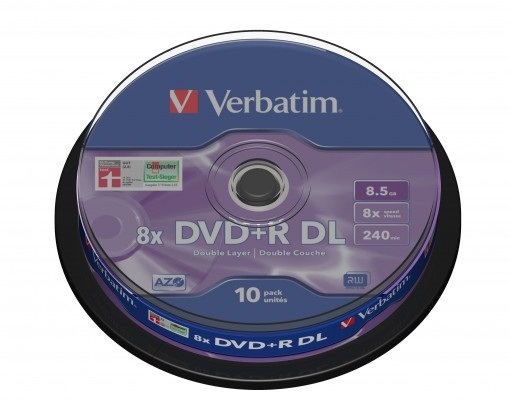 Verbatim DVD+R 8,5GB x8 10szt Verbatim DVD+R 8,5GB x8 10szt