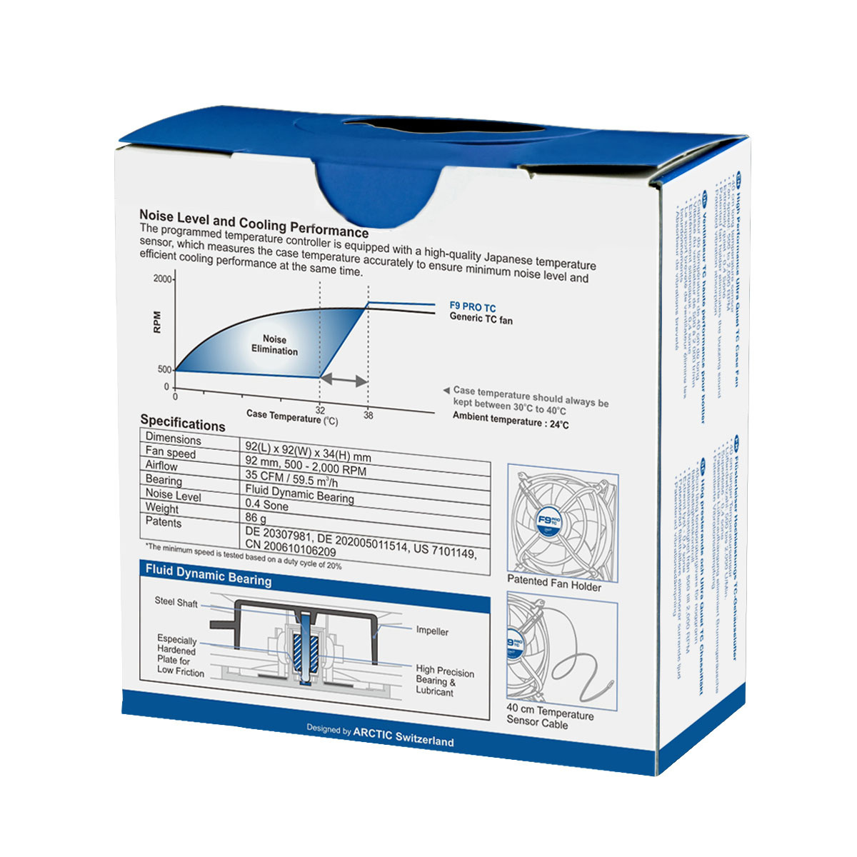 Arctic F9 Pro TC 92mm (AFACO-09PT0-GBA01)