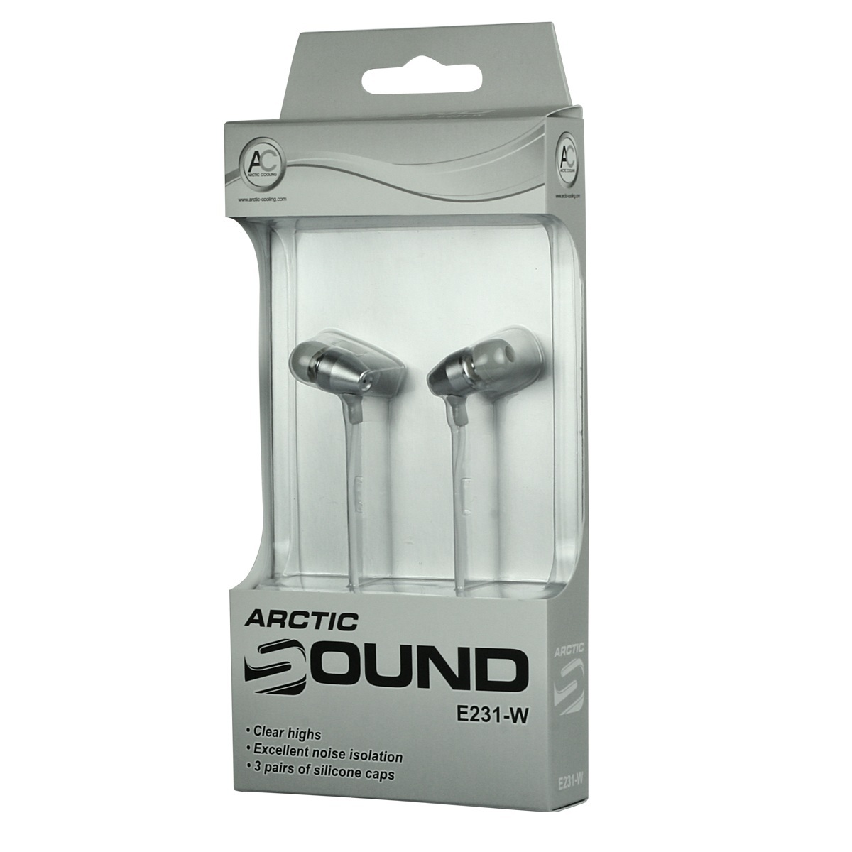 Arctic E231-W, słuchawki dokanałowe