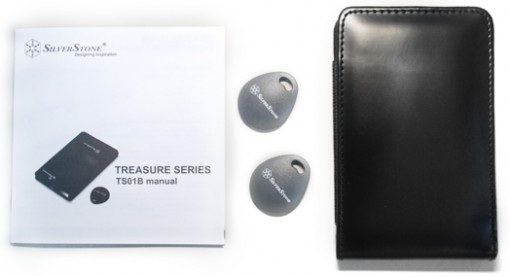 SilverStone Treasure TS01 (SST-TS01B) zewnętrzna kieszeń HDD 2.5" z bezprzewodowym zabezpieczeniem RFID Czarna