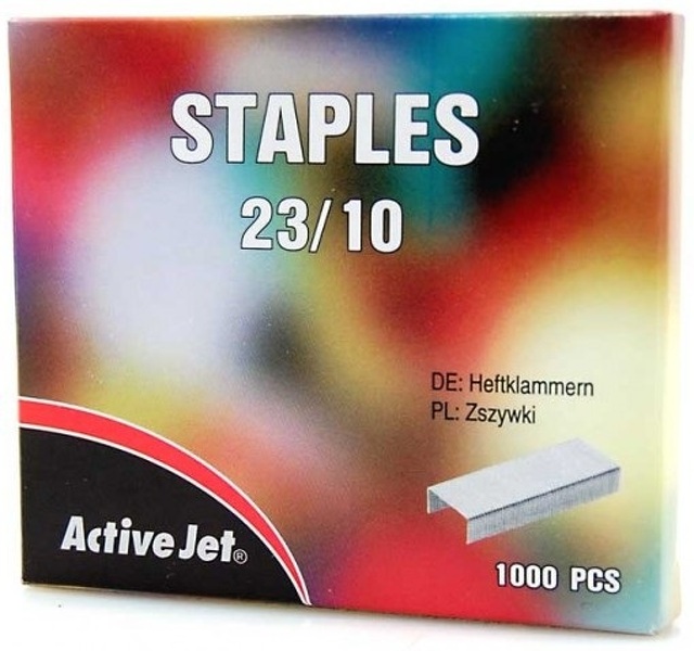 Zdjęcie produktu: Zszywki metalowe 23/10 opakowanie (1000szt)