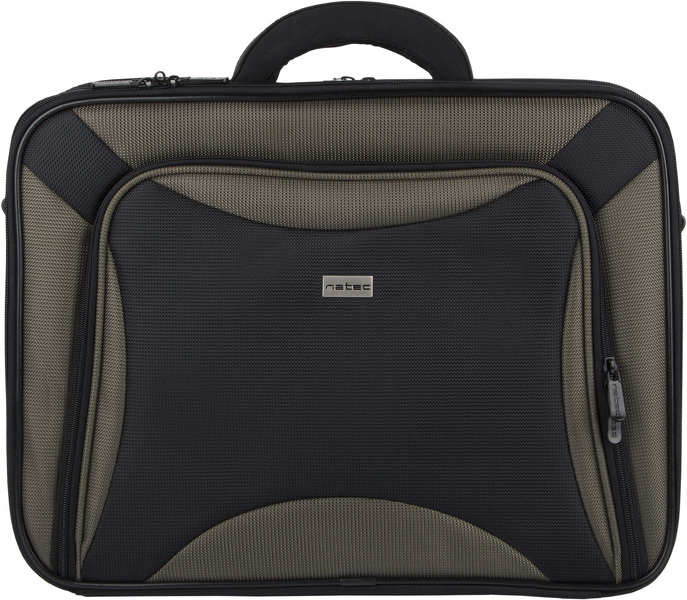 Zdjęcie produktu: Natec Pitbull Black - Olive, czarna-oliwkowa torba na laptopa 17" + wewnętrzne etui CDR, LC-PIT-BGR-170