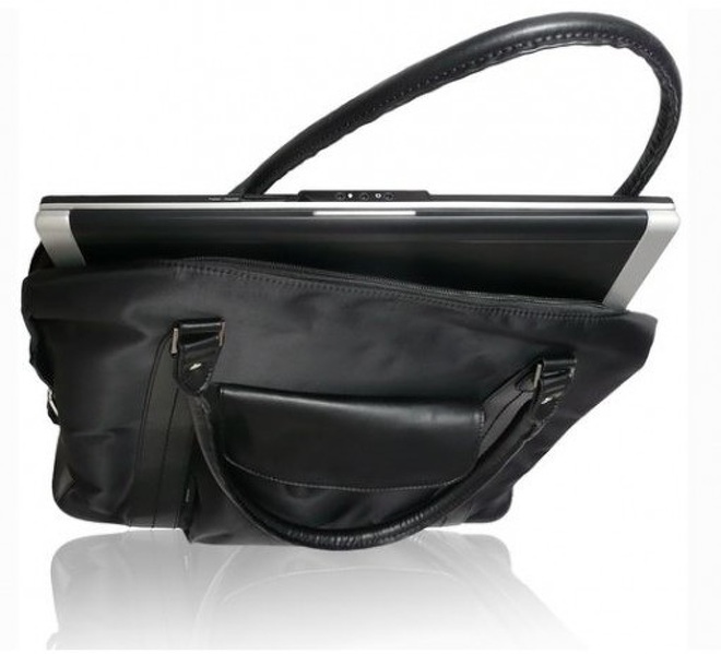 Zdjęcie produktu: Natec Impress Magnolia Black, damska czarna torba na laptopa 15,6", IM-MAG-B-154