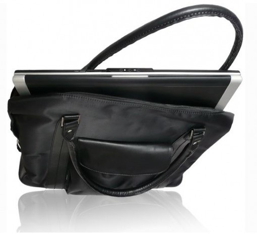 Natec Impress Magnolia Black, damska czarna torba na laptopa 15,6", IM-MAG-B-154