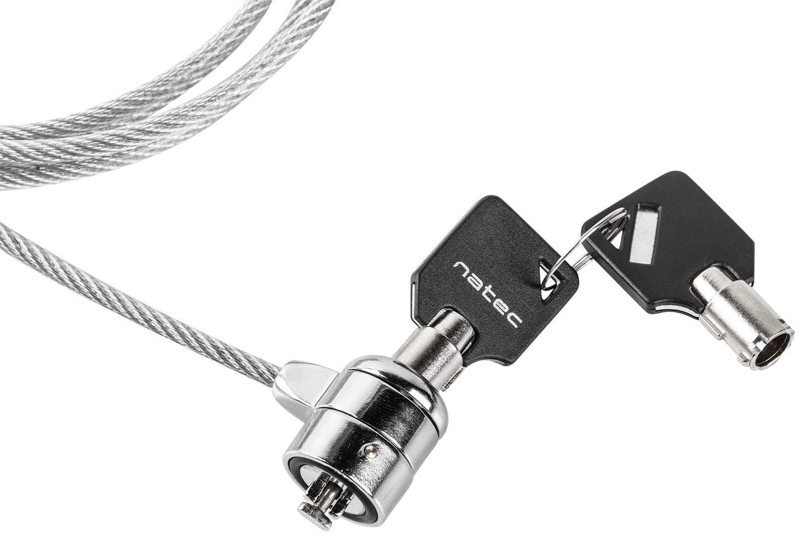 Linka zabezpieczająca notebooka z zapięciem na klucz Natec Lobster Key NZL-0225
