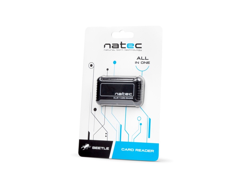 Zdjęcie produktu: Czytnik kart Natec Beetle All-in-one SDHC USB 2.0, NCZ-0206