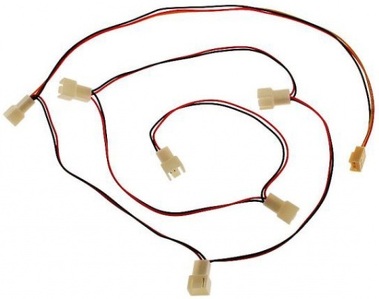 Miniatura produktu: InLine 33436 Rozgałęziacz z Molex 3-pin na 6 x Molex 3-pin