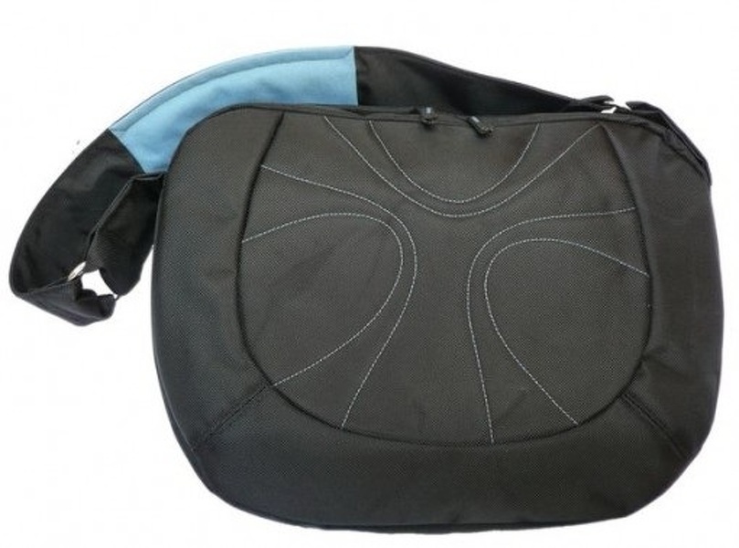 Zdjęcie produktu: Natec Impress Orange Black - Blue, czarno-niebieska torba na laptopa 15,4", IM-ORA-B-154