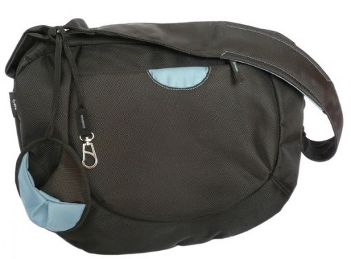 Natec Impress Orange Black - Blue, czarno-niebieska torba na laptopa 15,4", IM-ORA-B-154