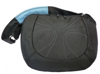 Miniatura produktu: Natec Impress Orange Black - Blue, czarno-niebieska torba na laptopa 15,4", IM-ORA-B-154