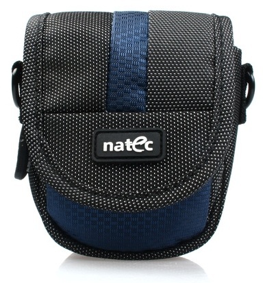 Natec VisionR BAG03 - czarno-niebieska torba na aparat cyfrowy, VRDIG-BAG-03