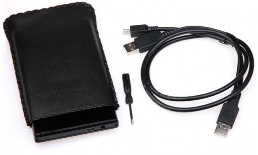 Natec Rhino Black - aluminiowa kieszeń na dysk SATA 2.5" USB 2.0, NKZ-0275