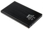Miniatura zdjęcia: Natec Rhino Black - aluminiowa kieszeń na dysk SATA 2.5" USB 2.0, NKZ-0275