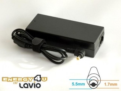 Miniatura produktu: Energy4U PA02 19V / 4.74A (5.5x1.7mm) 90W, zasilacz do notebooka / laptopa Acer