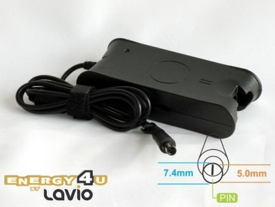Miniatura produktu: Energy4U PA04 19.5V / 3.34A (7.4x5.0mm + PIN) 65W, zasilacz do notebooka / laptopa Dell