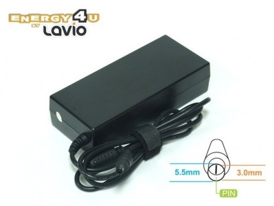Miniatura produktu: Energy4U PA70 19V / 4.74A (5.5x3.0mm + PIN) 90W, zasilacz do notebooka / laptopa Samsung