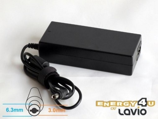 Energy4U PA09 15V / 5A (6.3x3.0mm) 75W, zasilacz do notebooka / laptopa Toshiba