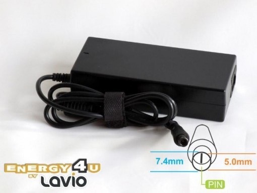 Energy4U PA07 18.5V / 4.9A (7.4x5.0mm) 90W, zasilacz do notebooka / laptopa HP, Compaq