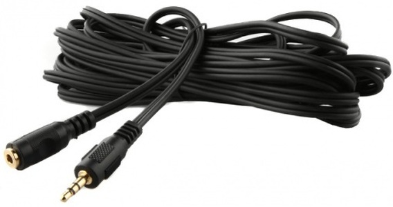 Miniatura produktu: Gembird CCA-421S-5M, przedłużacz M/F 5M Gold Mini Jack