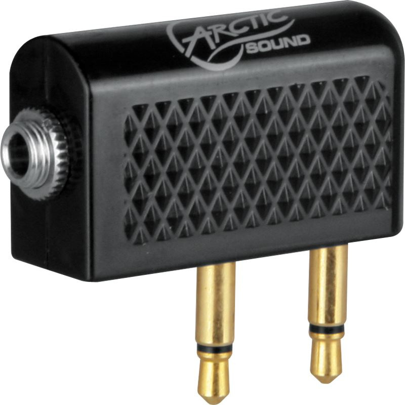 Arctic A721 - przejścówka adapter słuchawek samolot bus Audio / Mic Jack 3.5mm