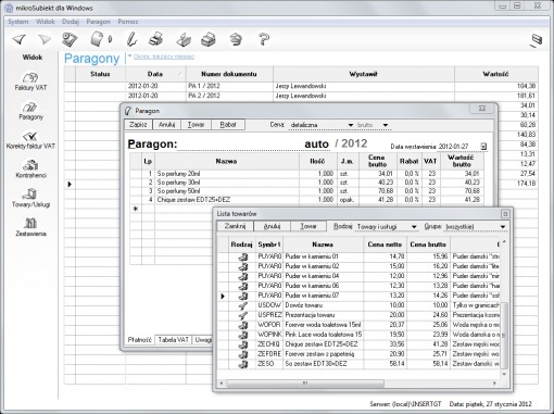 InsERT mikroSubiekt dla Windows InsERT mikroSubiekt dla Windows