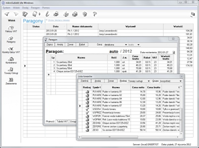 Zdjęcie produktu: InsERT mikroSubiekt dla Windows Zdjęcie produktu: InsERT mikroSubiekt dla Windows