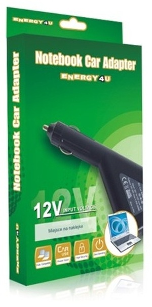 Miniatura produktu: Energy4U CA27 19V / 4.74A (4.8x1.7mm) 91W, zasilacz samochodowy do notebooka HP, Compaq