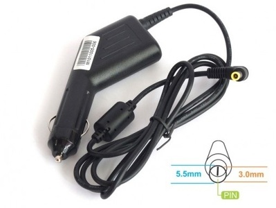 Miniatura produktu: Energy4U CA31 19V / 4.74A (5.5x3.0mm + PIN) 91W, zasilacz samochodowy do notebooka Samsung