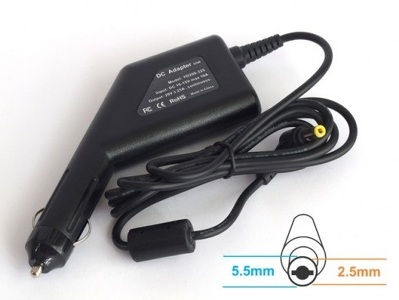 Miniatura produktu: Energy4U CA22 20V / 3.25A (5.5x2.5mm) 65W, zasilacz samochodowy do notebooka Fujitsu-Siemens