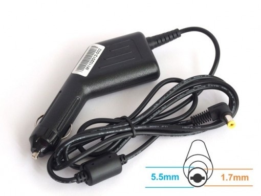 Energy4U CA06 19V / 1.58A (5.5x1.7mm) 31W, zasilacz samochodowy do notebooka Acer Aspire One, Dell Mini Energy4U CA06 19V / 1.58A (5.5x1.7mm) 31W, zasilacz samochodowy do notebooka Acer Aspire One, Dell Mini