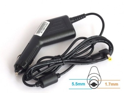 Miniatura produktu: Energy4U CA06 19V / 1.58A (5.5x1.7mm) 31W, zasilacz samochodowy do notebooka Acer Aspire One, Dell Mini