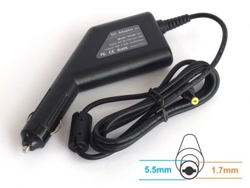 Zdjęcie produktu: Energy4U CA26 19V / 3.42A (5.5x1.7mm) 65W, zasilacz samochodowy do notebooka Acer Zdjęcie produktu: Energy4U CA26 19V / 3.42A (5.5x1.7mm) 65W, zasilacz samochodowy do notebooka Acer