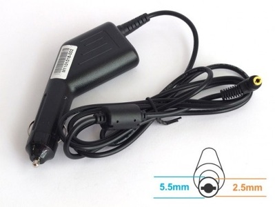 Miniatura produktu: Energy4U CA02 20V / 2A (5.5x2.5mm) 40W, zasilacz samochodowy do netbooka Lenovo, Msi