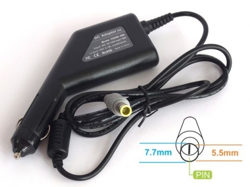 Energy4U CA21 20V / 4.5A (7.7x5.5mm + PIN) 90W, zasilacz samochodowy do notebooka IBM / Lenovo Energy4U CA21 20V / 4.5A (7.7x5.5mm + PIN) 90W, zasilacz samochodowy do notebooka IBM / Lenovo