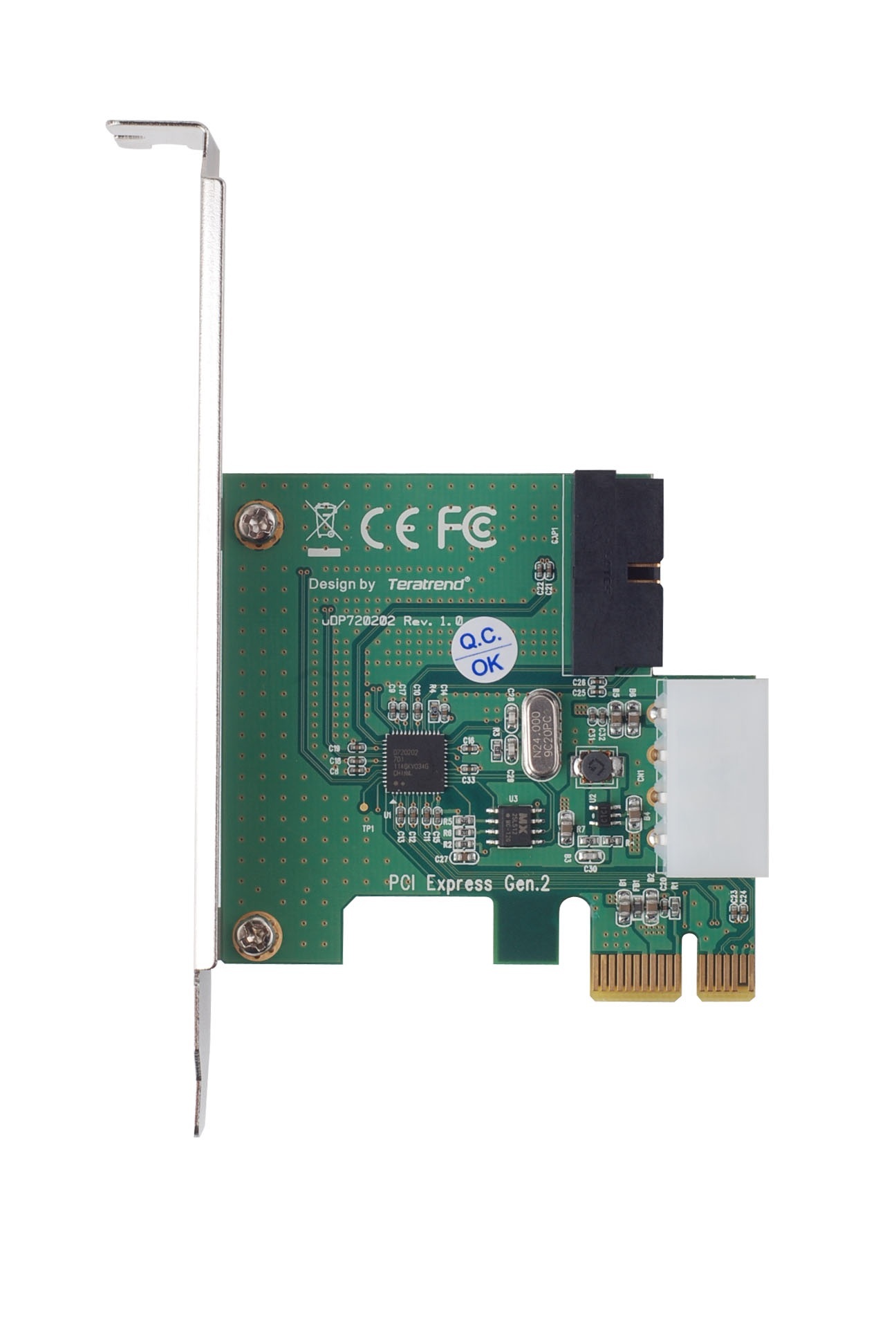 SilverStone EC03 (SST-EC03S-P) PCI express card w. USB 3.0 internal connector and Front IO