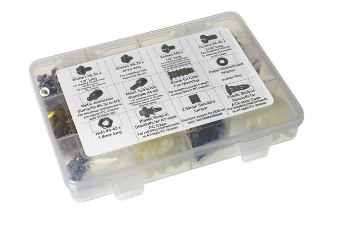InLine 77789B - zestaw śrubek, podkładek i wkrętów komputerowych (550szt)