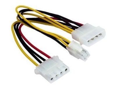 Miniatura produktu: Gembird CC-PSU-4, kabel rozdzielacz zasilania Procesora (CPU) z 2 x Molex 4-pin na ATX12V 4-Pin
