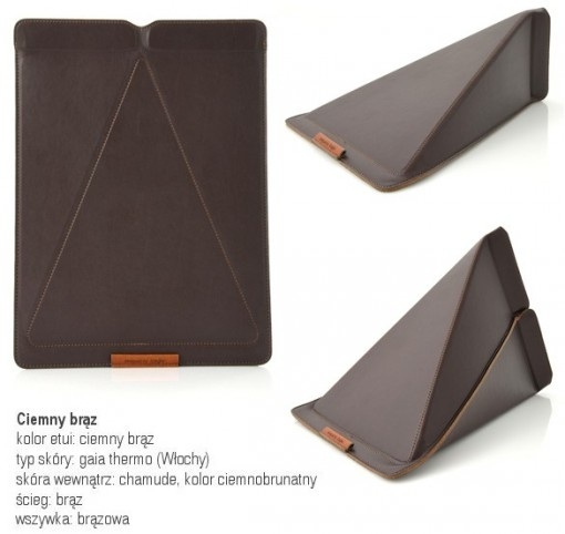 Etui i stojak na tablet SnaB Smart Stand Sleeve Ciemny brązowe