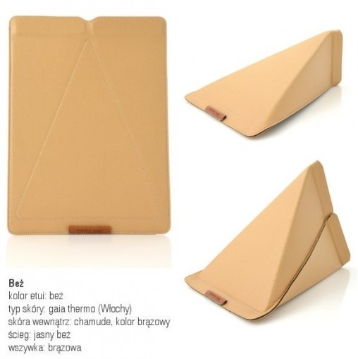 Etui i stojak na tablet SnaB Smart Stand Sleeve beżowe
