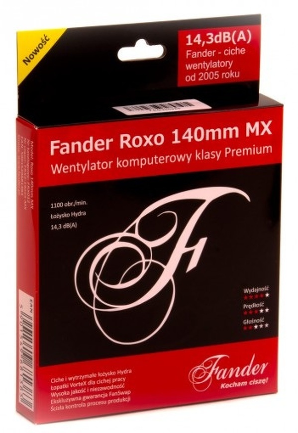 Zdjęcie produktu: Wentylator Fander Roxo 140mm MX FRX2-14025-MX 1100rpm