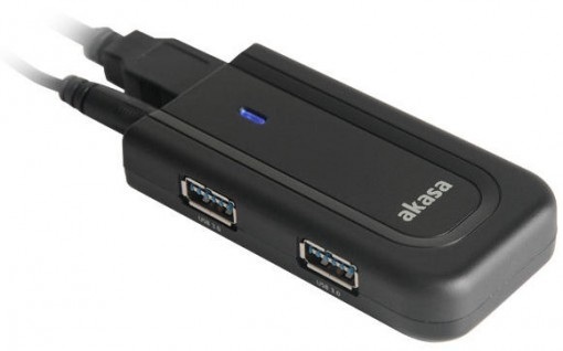 Akasa AK-HB-06BKCM 4 portowy Hub USB 3.0 Akasa AK-HB-06BKCM 4 portowy Hub USB 3.0