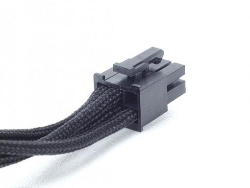 SilverStone PP06 (SST-PP06B-3PER10F) 6pin to IDE-4pin & Floppy-4pin 550+150+150+150mm Individually Sleeved Modular Cable, black