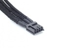 Miniatura zdjęcia: SilverStone PP06 (SST-PP06B-3PER10F) 6pin to IDE-4pin & Floppy-4pin 550+150+150+150mm Individually Sleeved Modular Cable, black