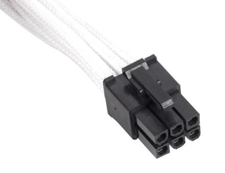 SilverStone PP07 (SST-PP07-IDE6W) PCIE-6pin to PCIE-6pin_250mm, white